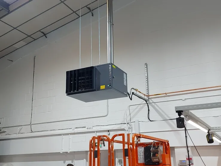 Warehouse Heating Installation